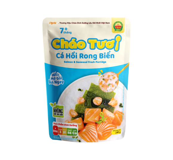 Cháo Tươi Cá hồi Rong Biển 