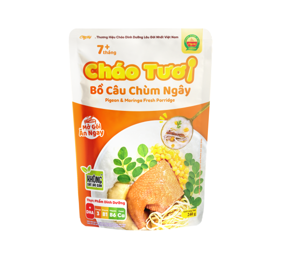 Cháo Bồ câu chùm ngây 