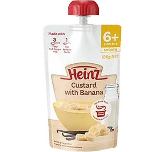 Hỗn hợp nghiền Custard Heinz - Chuối (120g)