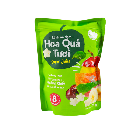 Bánh ăn dặm Mămmy hoa quả tươi 