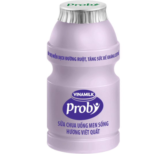 Sữa chua uống Probi hương Việt Quất - Lốc 5 chai x 65ml