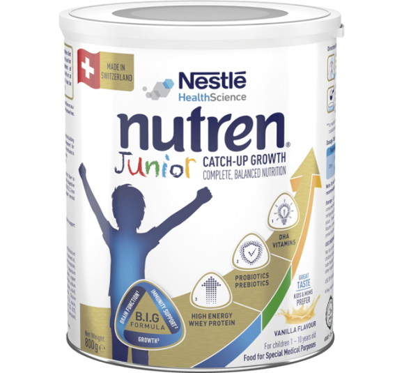 Thực phẩm dinh dưỡng y học Nutren JUNIOR 800g (1-10 tuổi) (giao bao bì ngẫu nhiên)