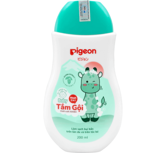 Tắm gội dịu nhẹ Pigeon Jojoba 200ml (không paraben)