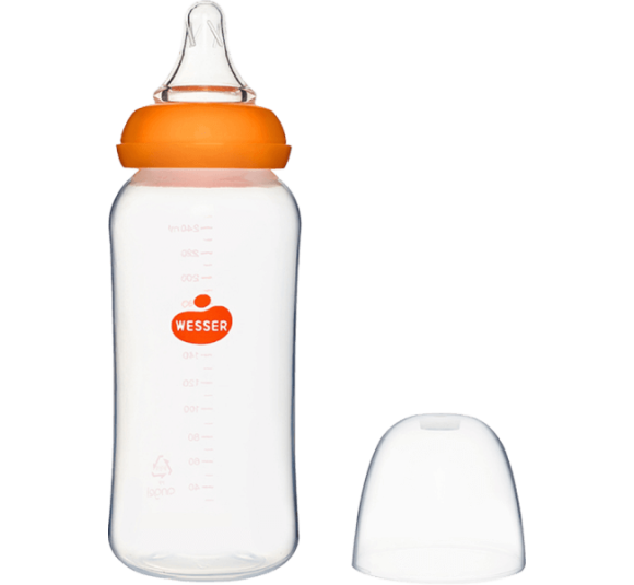 Bình sữa Wesser nhựa PP BPA Free cổ hẹp 250ml