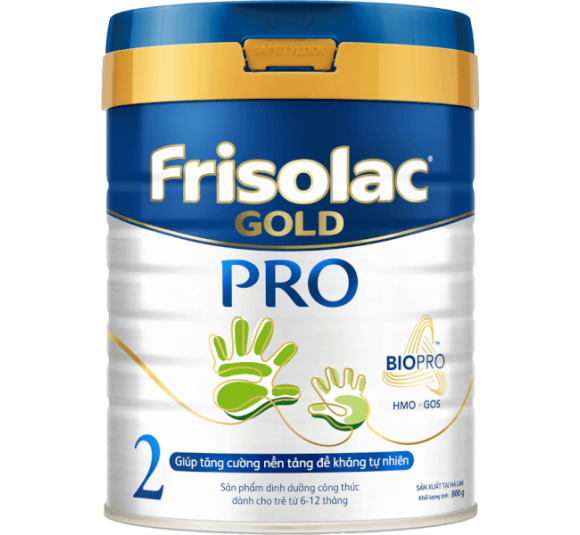 Sữa Frisolac Gold Pro số 2, 800g (6-12 tháng)