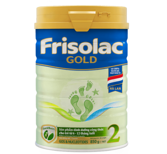 Sữa Frisolac Gold số 2 850g (6-12 tháng)