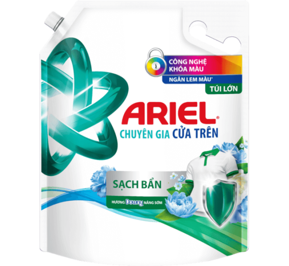 Nước giặt Ariel túi 3.5kg Sạch bẩn hương Downy Nắng Sớm
