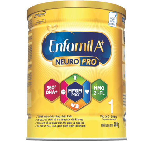 Sữa Enfamil A+ số 1 400g (0-6 tháng) 2Flex