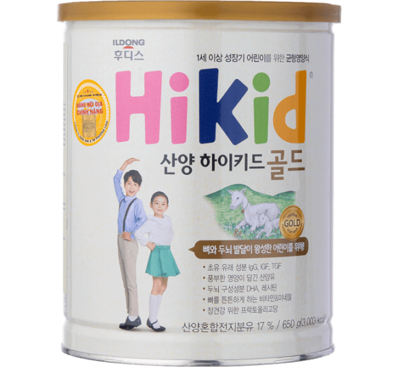 Sữa dê Hikid 650g (1-9 tuổi)