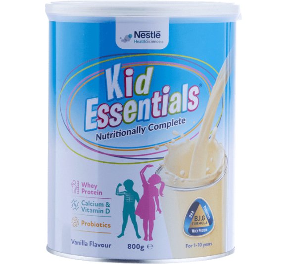Thực phẩm dinh dưỡng y học Nestle Kid Essentials Nutritionally Complete 800g (1-10 tuổi)
