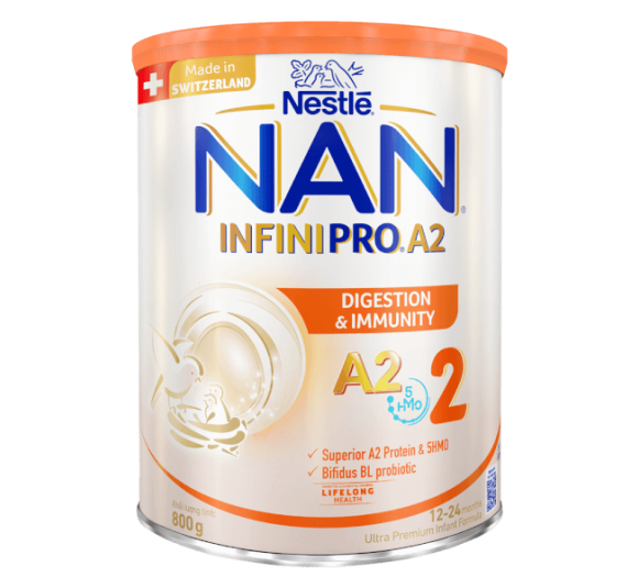 Sữa NAN INFINIPRO A2 số 2 800g (1-2 tuổi) (Giao bao bì ngẫu nhiên)