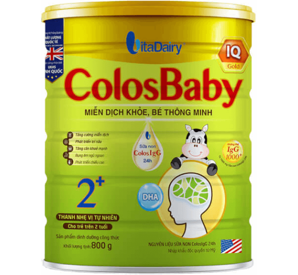 Sữa Colosbaby IQ Gold 2+ 800g (từ 2 tuổi)