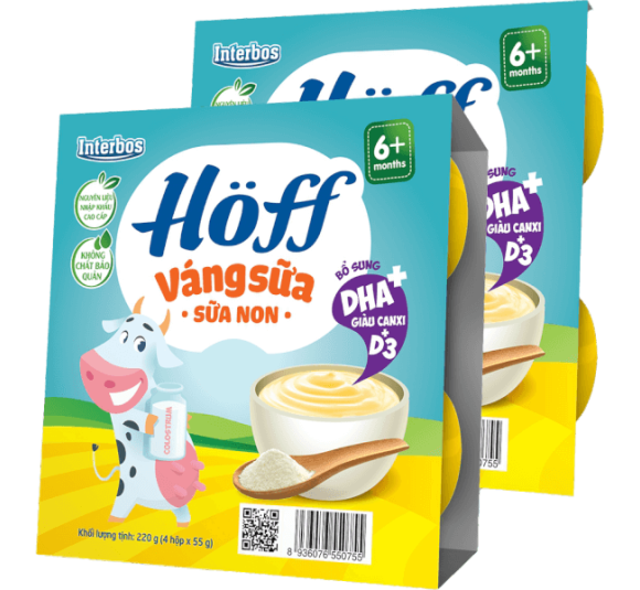 Combo 2 Váng sữa HӦff - Sữa non (Lốc 4 hũ)