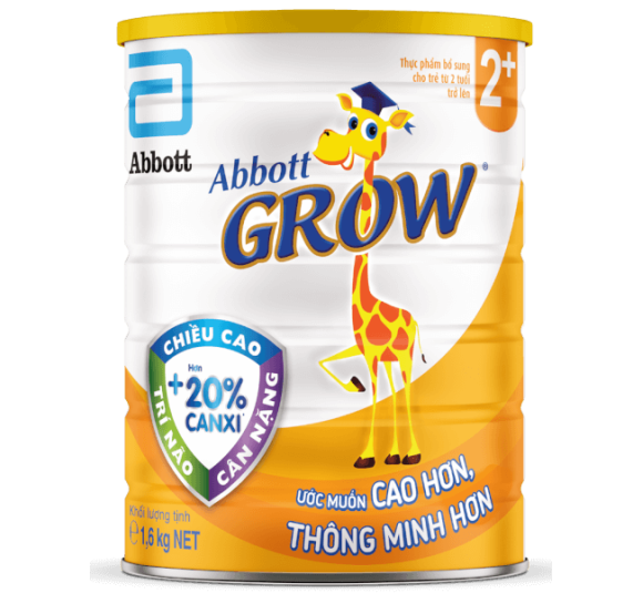 Sữa Abbott Grow 2+ 1,6kg (trên 2 tuổi 