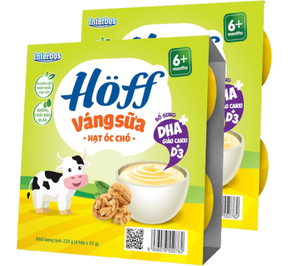 Combo 2 Váng sữa hạt Óc chó Hoff
