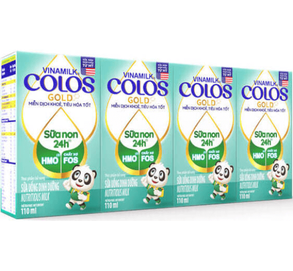 Sữa non Vinamilk ColosGold 110ml (từ 1 tuổi) lốc 4 hộp