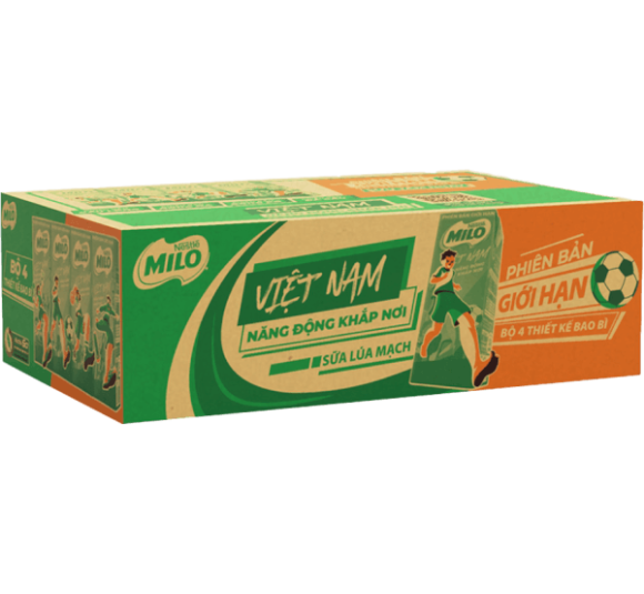 Thùng thức uống lúa mạch uống liền Nestle Milo 180ml  - 12 Lốc