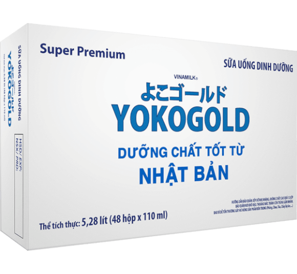 Thùng sữa uống dinh dưỡng Vinamilk Yoko Gold 110ml (Lốc 4 hộp)
