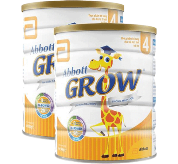 Combo 2 lon Sữa Abbott Grow 2+ 850g (trên 2 tuổi)