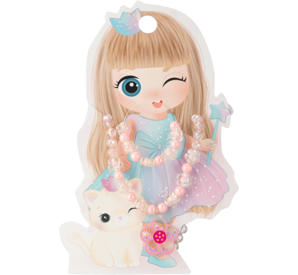 Set 2 món vòng cổ và vòng tay hình hoa Animo A2305_MN014 (Tím)