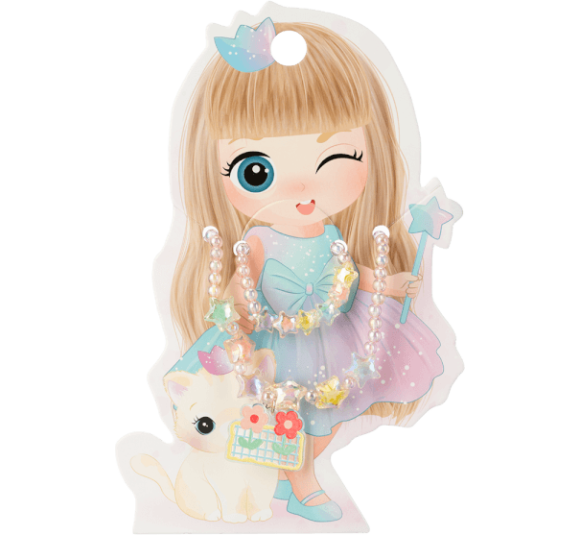 Set 2 vòng đeo cổ và vòng tay ngôi sao Animo A2306_MN013 (Hồng)