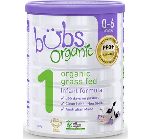 Sữa Bubs Organic Bovine số 1 800g (0-6 tháng)