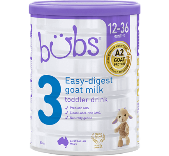 Sữa dê Bubs Goat số 3 800g (12-36 tháng)