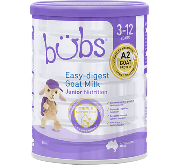 Sữa dê Bubs Goat số 4 Junior 800g (3-12 tuổi)