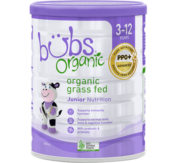 Sữa Bubs Organic Bovine số 4 Junior 800g (3-12 tuổi)