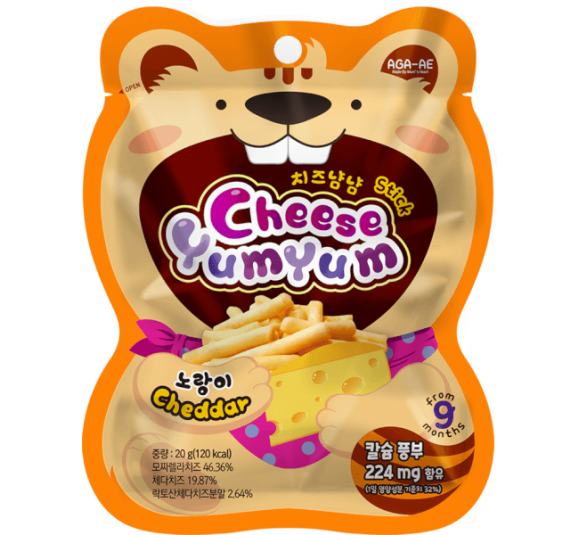 Phô mai sấy YumYum vị Cheddar 20g