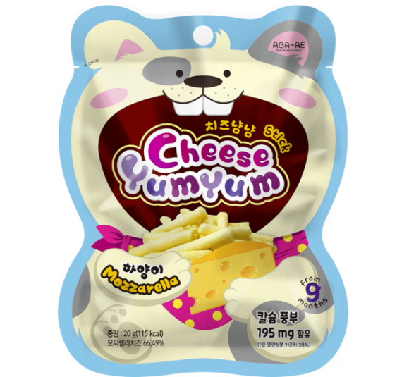 Phô mai sấy YumYum vị Mozzarella 20g