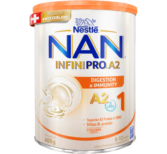 Sữa NAN INFINIPRO A2 số 1 400g (0-12 tháng) (Giao bao bì ngẫu nhiên)