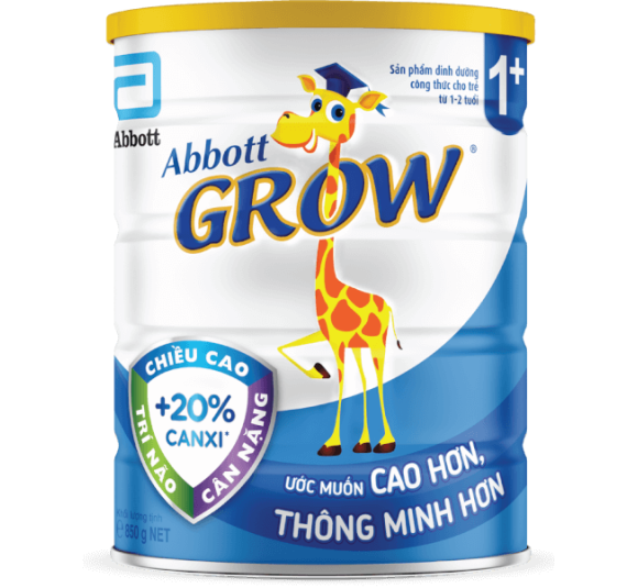 Sữa Abbott Grow 1+ 850g (1-2 tuổi) (Tên cũ: Abbott Grow 3 900g)