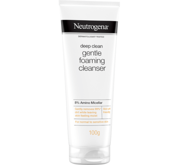 Sữa rửa mặt dịu nhẹ làm sạch sâu Neutrogena Deep Clean Gentle Foaming Cleanser 100g
