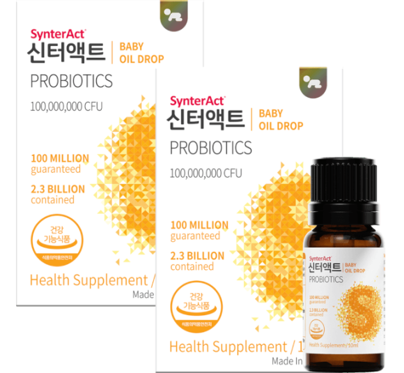 Combo 2 Men vi sinh Synteract Baby Drops Oil 10mL