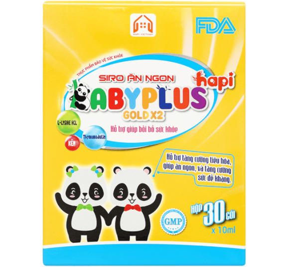Siro ăn ngon Babyplus Hapi Gold X2