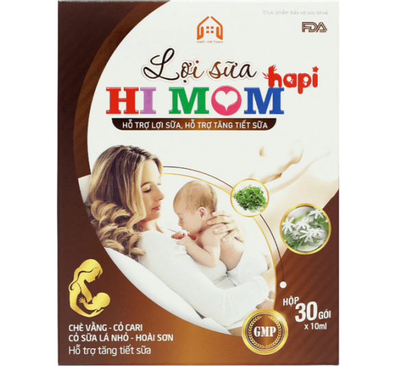 Lợi sữa Hi Mom Hapi (hộp 30 gói)