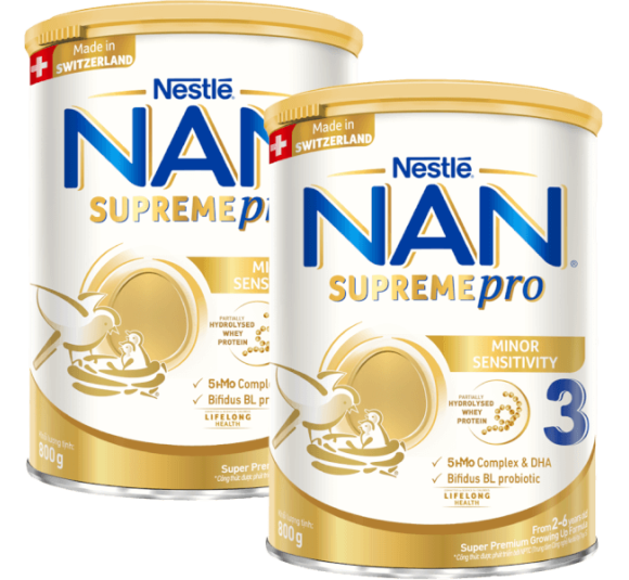 Combo 2 Sữa NAN SUPREME PRO số 3 800g (2-6 tuổi)