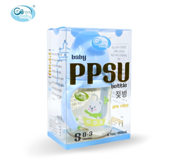 Bình sữa PPSU Gb Baby tay cầm 180ml cổ rộng - New