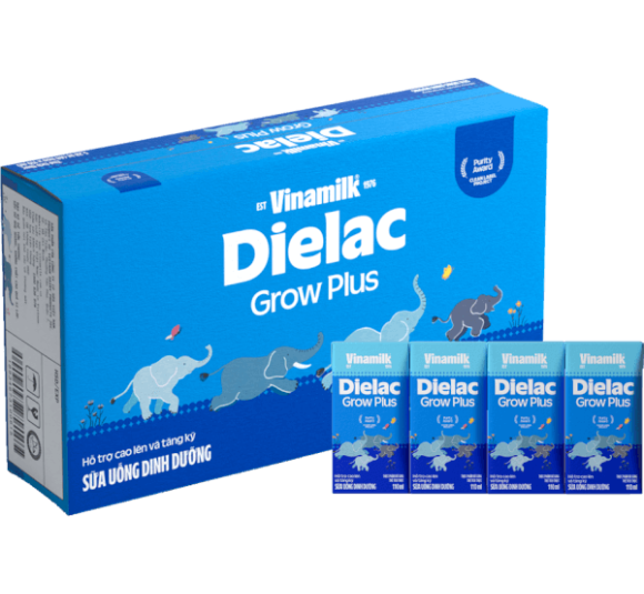 Thùng Sữa uống dinh dưỡng Dielac Grow Plus 110ml (Sữa Non) - Lốc 4 hộp