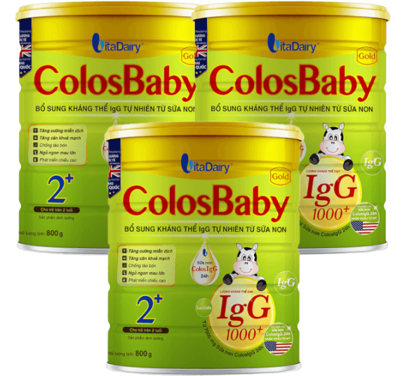 Combo 3 Sữa ColosBaby Gold 2+ 800g (Trên 2 tuổi)