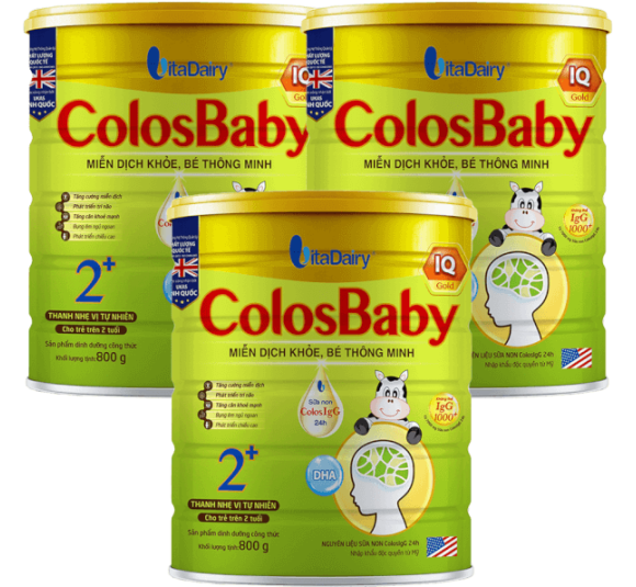 Combo 3 Sữa Colosbaby IQ Gold 2+ 800g (từ 2 tuổi)