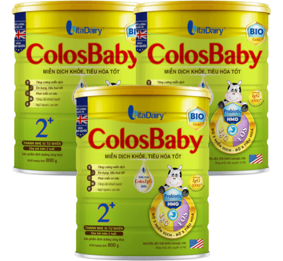 Combo 3 Sữa Colosbaby Bio Gold 2+ 800g (từ 2 tuổi)