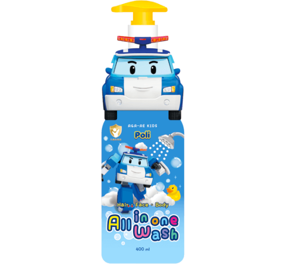 Tắm gội toàn thân cho bé Aga-ae 400ml (xanh)