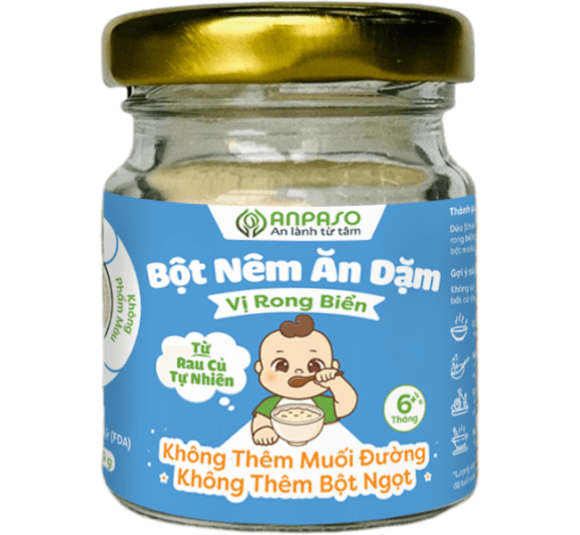Bột nêm ăn dặm Anpaso vị rong biển 60g