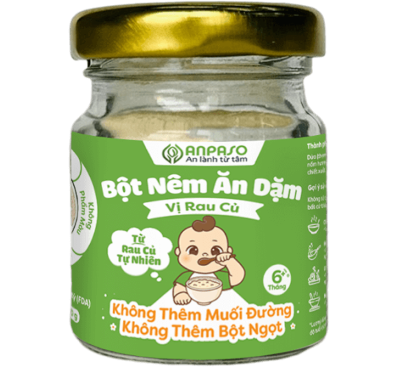 Bột nêm ăn dặm Anpaso vị rau củ 60g