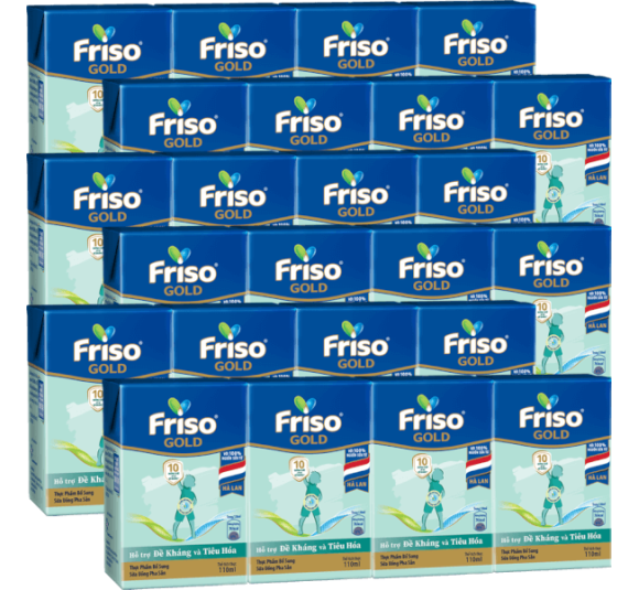 Combo 6 Sữa Friso Gold 110ml (từ 1 tuổi) - Lốc 4 hộp - New