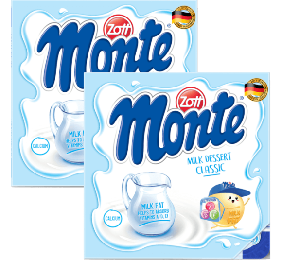 Combo 2 Váng sữa Zott Monte vị Classic (4x55g)