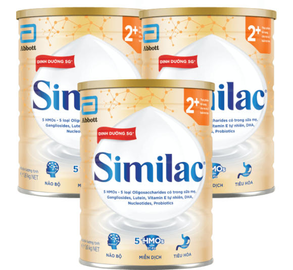 Combo 3 Sữa Similac 2+ 1,6kg (Từ 2 tuổi)