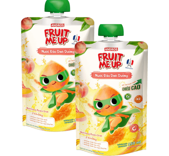 Combo 2 Fruit Me Up Nước Đào Dinh Dưỡng 150ml/Fruit Me Up Nutrious Peach drink 150ml